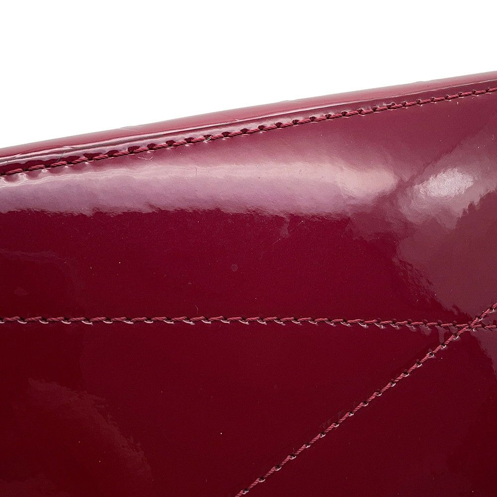 ルイヴィトン トートバッグ モノグラム・ヴェルニ ロング・ビーチPM M90480 LOUIS VUITTON ポーチ付き