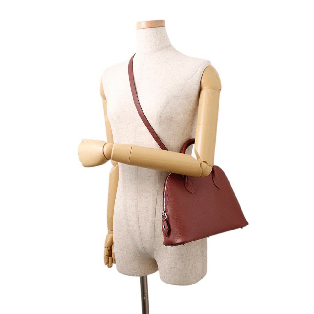 エルメス ボリード1923 25 ルージュアッシュ/シルバー金具 エプソン K刻印 ２wayショルダー