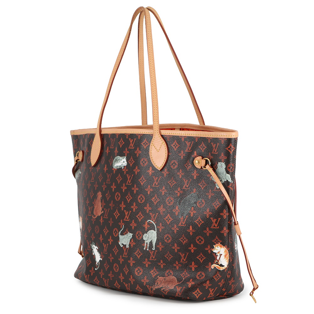 ルイヴィトン トートバッグ モノグラム・キャットグラム ネヴァーフルMM M44441 猫 ねこ 2019クルーズ