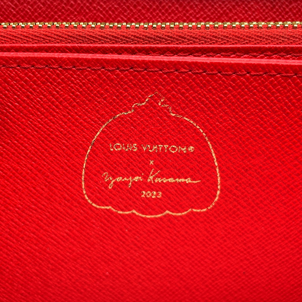 ルイヴィトン 長財布 モノグラム LV × YK ジッピー・ウォレット M81864 LOUIS VUITTON 草間彌生コラボ
