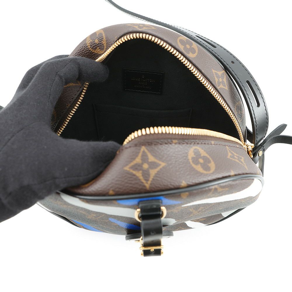 ルイ ヴィトン ショルダーバッグ モノグラム ボワット・シャポースープルM45095 LOUIS VUITTON ブラック 黒 白