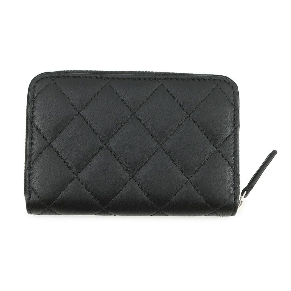 シャネル コインケース ココマーク マトラッセ スター ラムスキン AP3728 CHANEL 財布 コインパース 黒