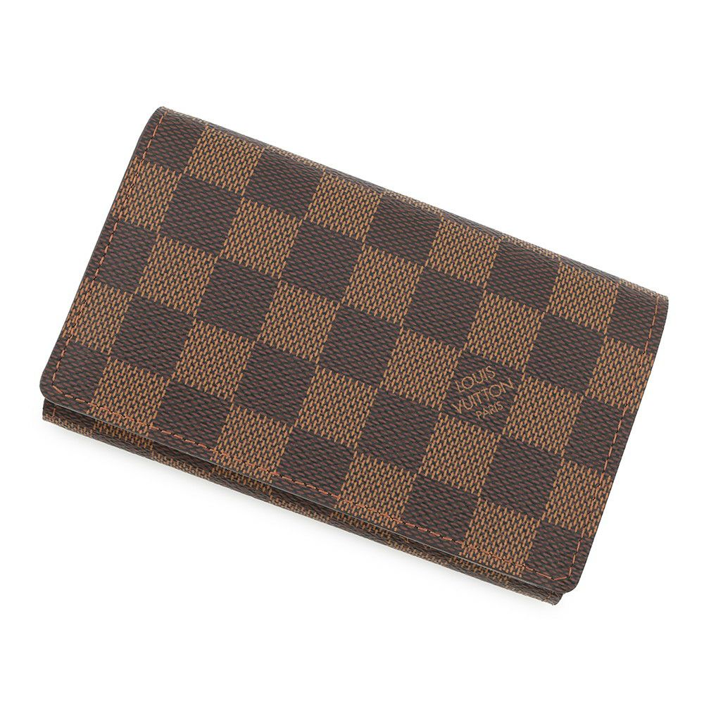 ルイヴィトン 二つ折り財布 ダミエ・エベヌ ポルトフォイユ・トレゾール N61736 LOUIS VUITTON