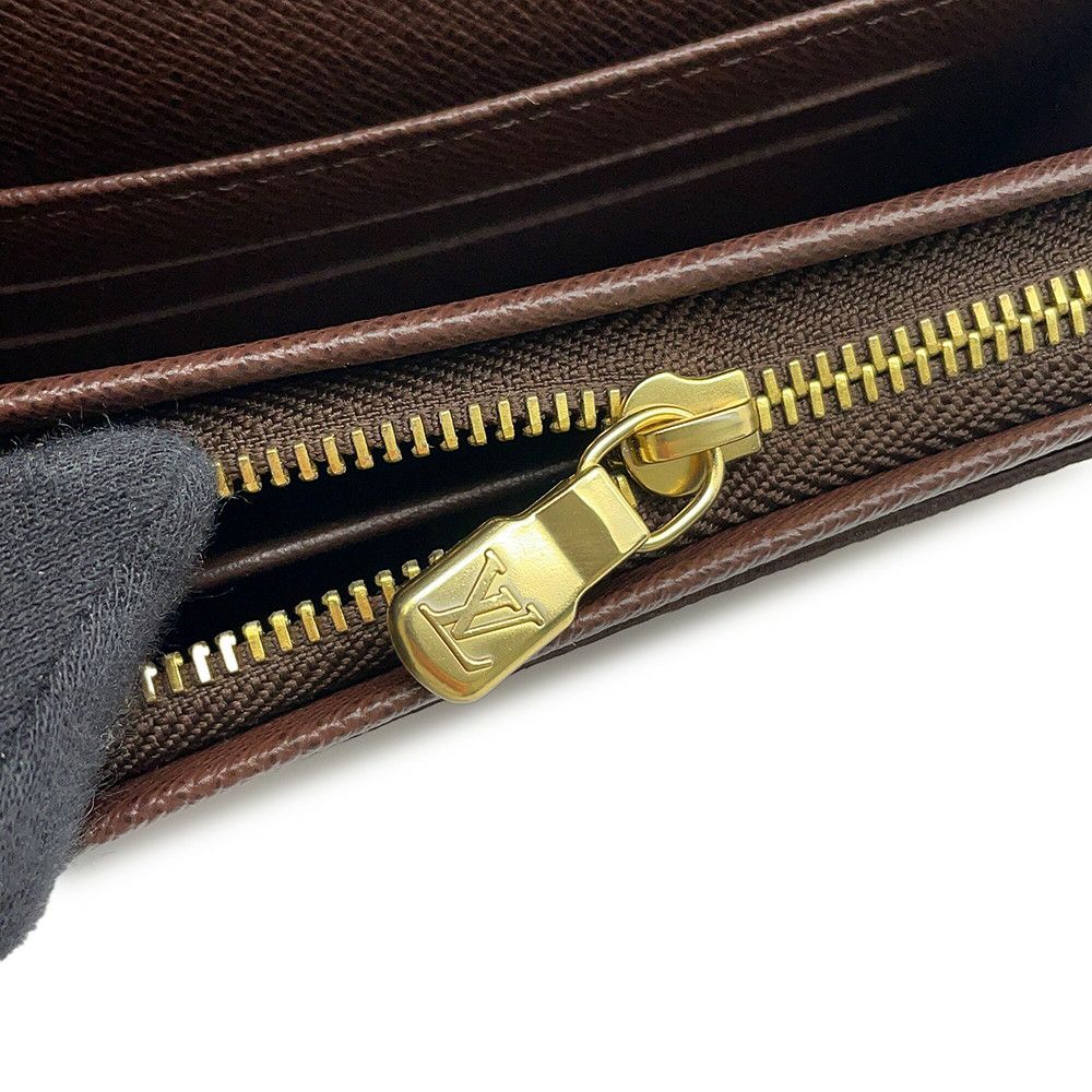 ルイヴィトン 二つ折り財布 ダミエ・エベヌ ポルトフォイユ・トレゾール N61736 LOUIS VUITTON