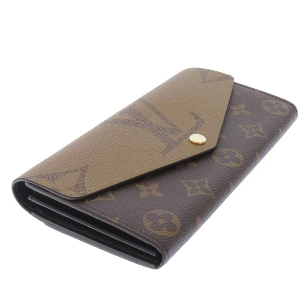 ルイヴィトン 長財布 モノグラム・ジャイアント リバース ポルトフォイユ・サラ M80726 LOUIS VUITTON 黒