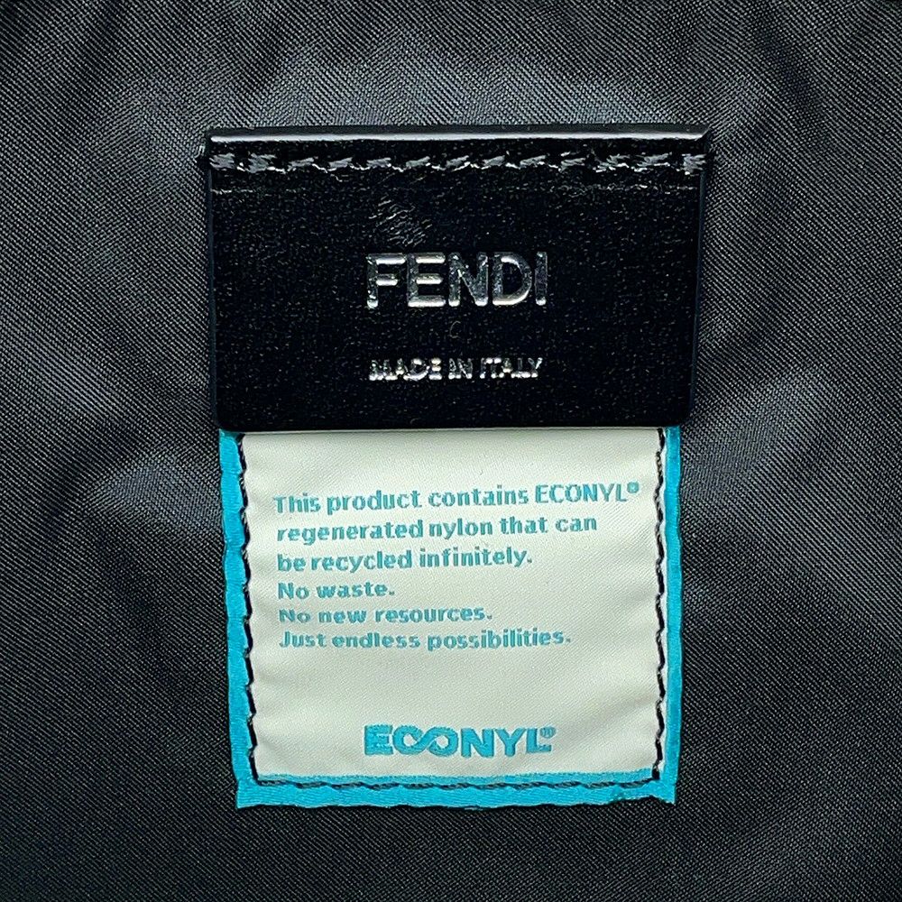 フェンディ マザーズバッグ ナイロン レザー 7VB014 FENDI ベビーバッグ トートバッグ 黒