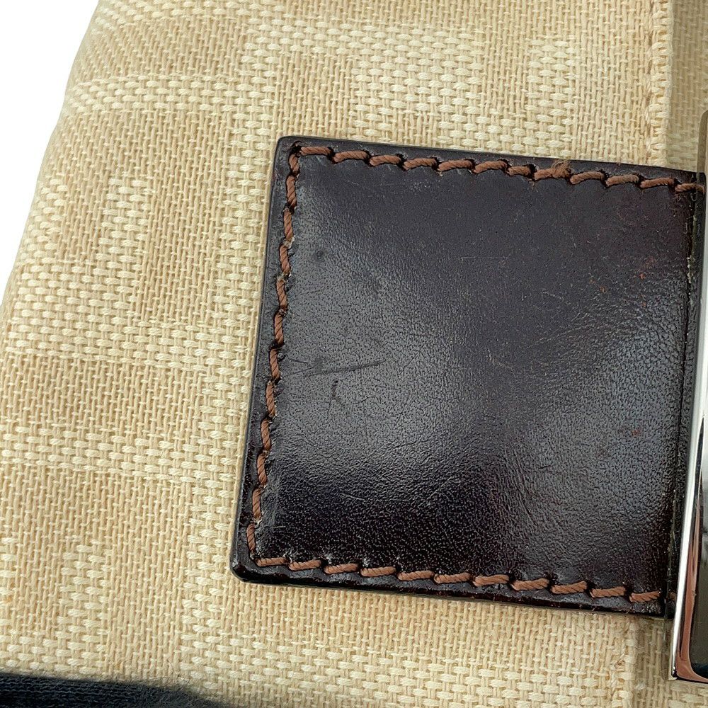 フェンディ ハンドバッグ ズッカ柄 マンマバケット キャンバス レザー 26424 FENDI ワンショルダー