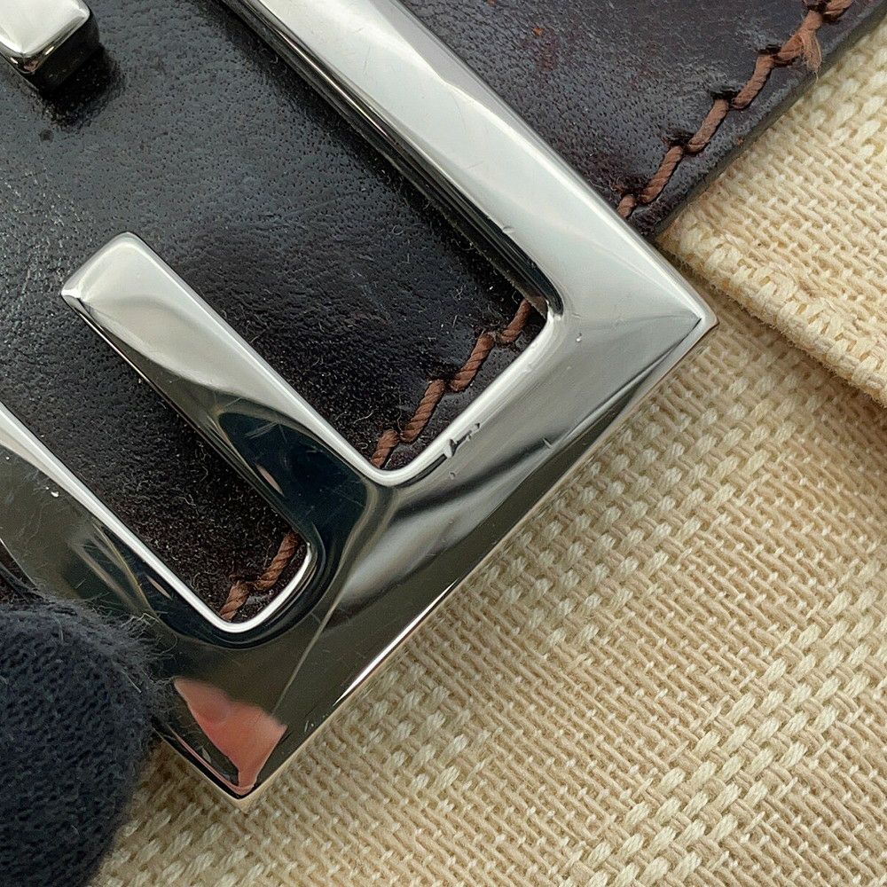 フェンディ ハンドバッグ ズッカ柄 マンマバケット キャンバス レザー 26424 FENDI ワンショルダー