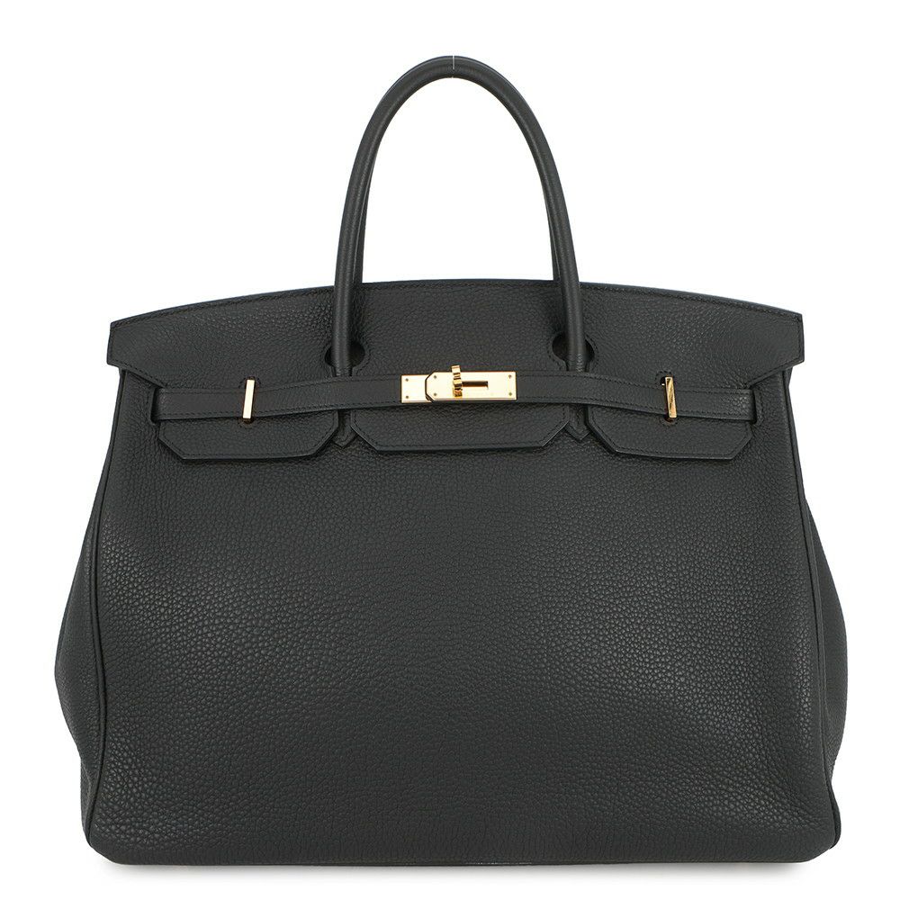 エルメス バーキン40 ブラック/ゴールド金具 トゴ Z刻印 HERMES Birkin ハンドバッグ 黒