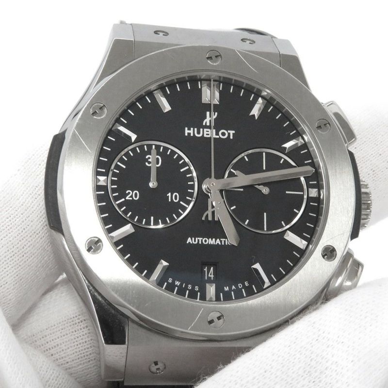 ウブロ クラシック・フュージョン クロノグラフ チタニウム 521.NX.1171.RX HUBLOT 腕時計 黒文字盤