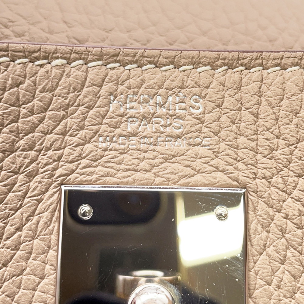エルメス ハンドバッグ ケリー32 内縫い アルジル/シルバー金具 トリヨンクレマンス □Q刻印 ２wayショルダー