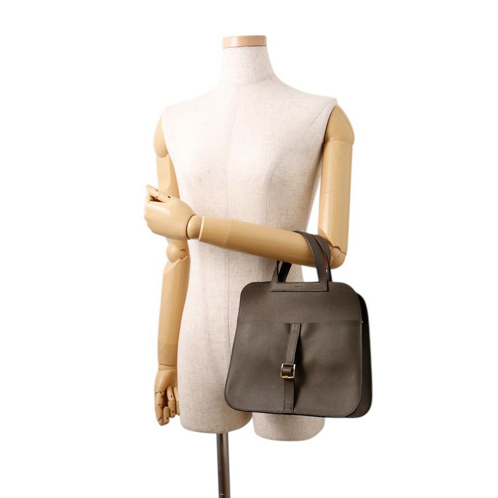 エルメス ハンドバッグ アルザン25ヴェールマキ/ゴールド金具 エバーカラー Y刻印 ２wayショルダー