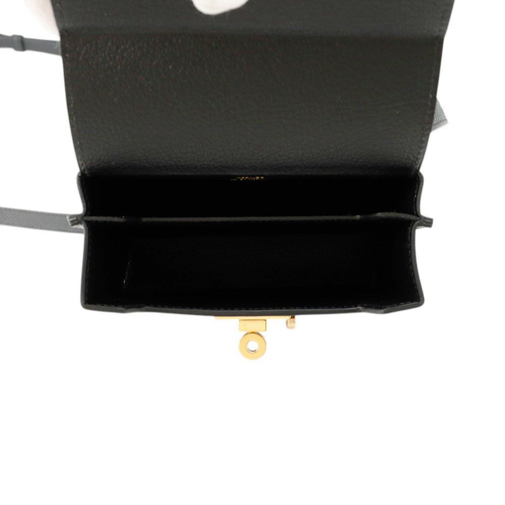 エルメス ショルダーバッグ ケリーマルチポケット ブラック/ゴールド金具 エプソン K刻印 黒