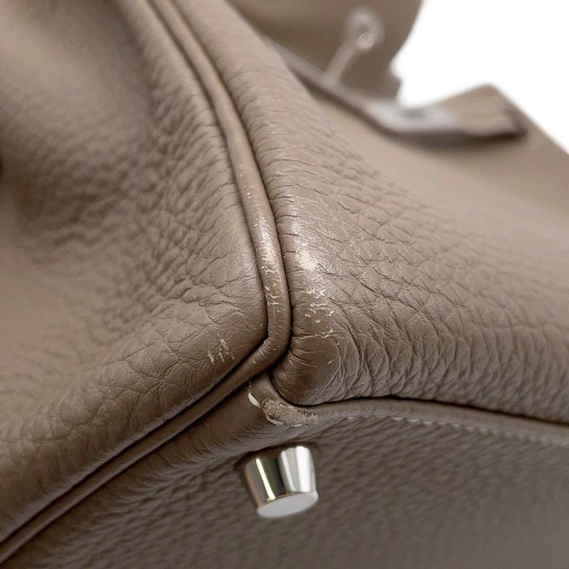 エルメス ハンドバッグ ケリー28 内縫い エトゥープ/シルバー金具 トゴ T刻印 ２wayショルダー