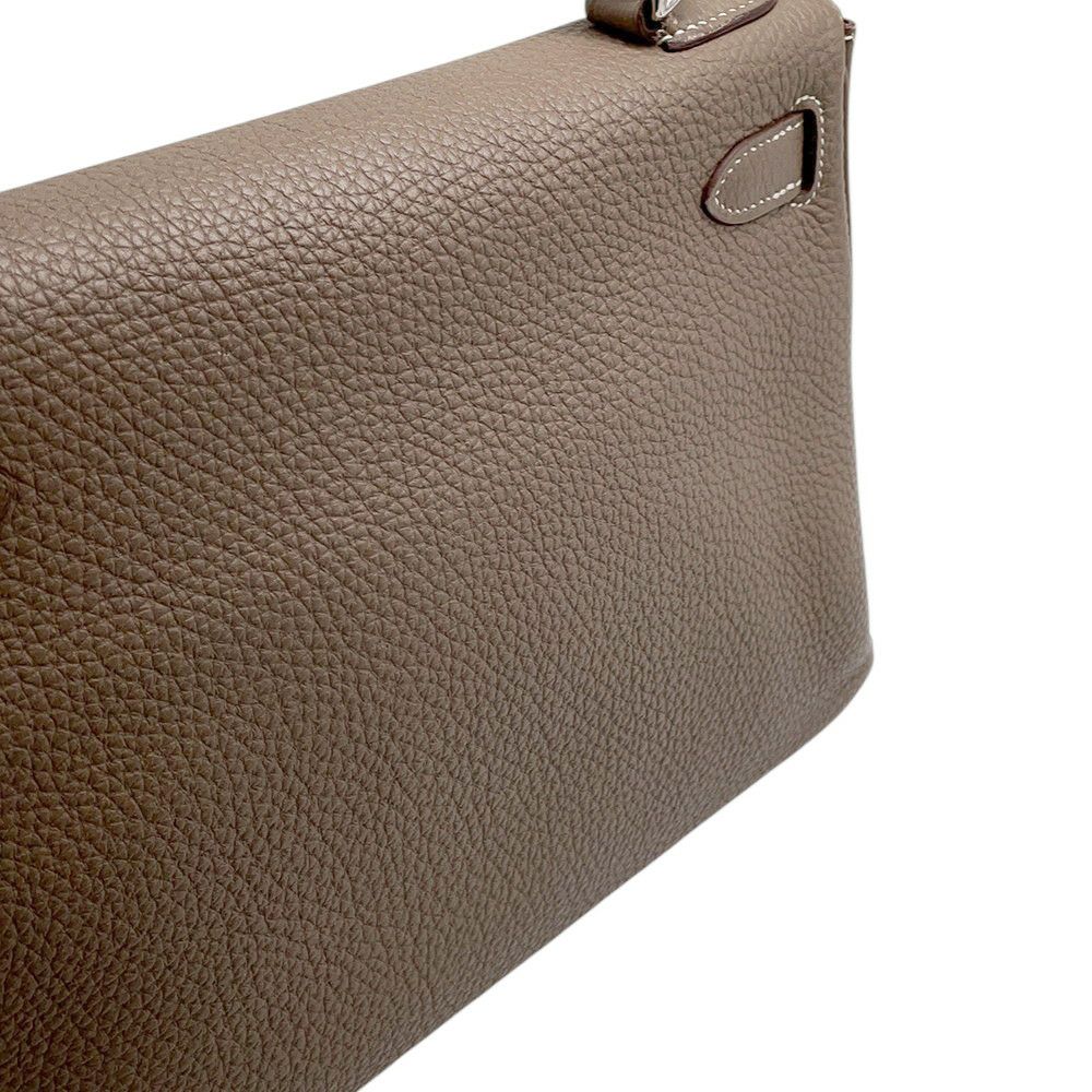 エルメス ハンドバッグ ケリー28 内縫い エトゥープ/シルバー金具 トゴ T刻印 ２wayショルダー
