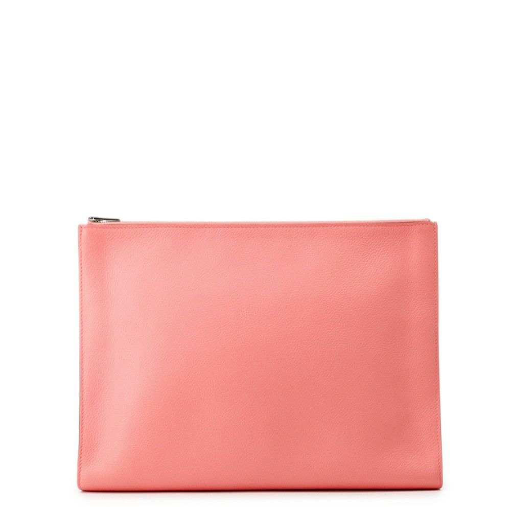 エルメス ポーチ ジップ アンドゴー ローズエテ/シルバー金具 エバーカラー Y刻印