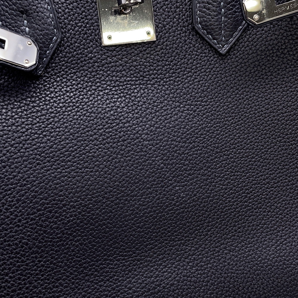 エルメス バーキン30 ヴェルソ ブルーインディゴ/ブルージーン/ルテニウム金具 トゴ □I刻印 HERMES Birkin ハンドバッグ