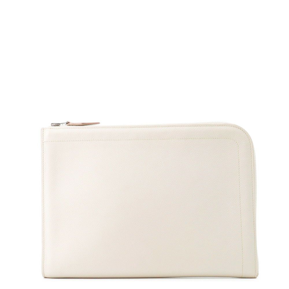 エルメス クラッチバッグ ジップ タブレット べトン/シルバー金具 エバーカラー D刻印 セカンドバッグ メンズ