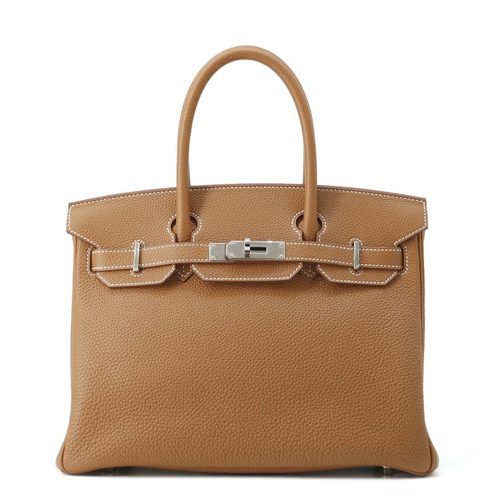 エルメス バーキン30 ゴールド/シルバー金具 トゴ U刻印 HERMES Birkin ハンドバッグ