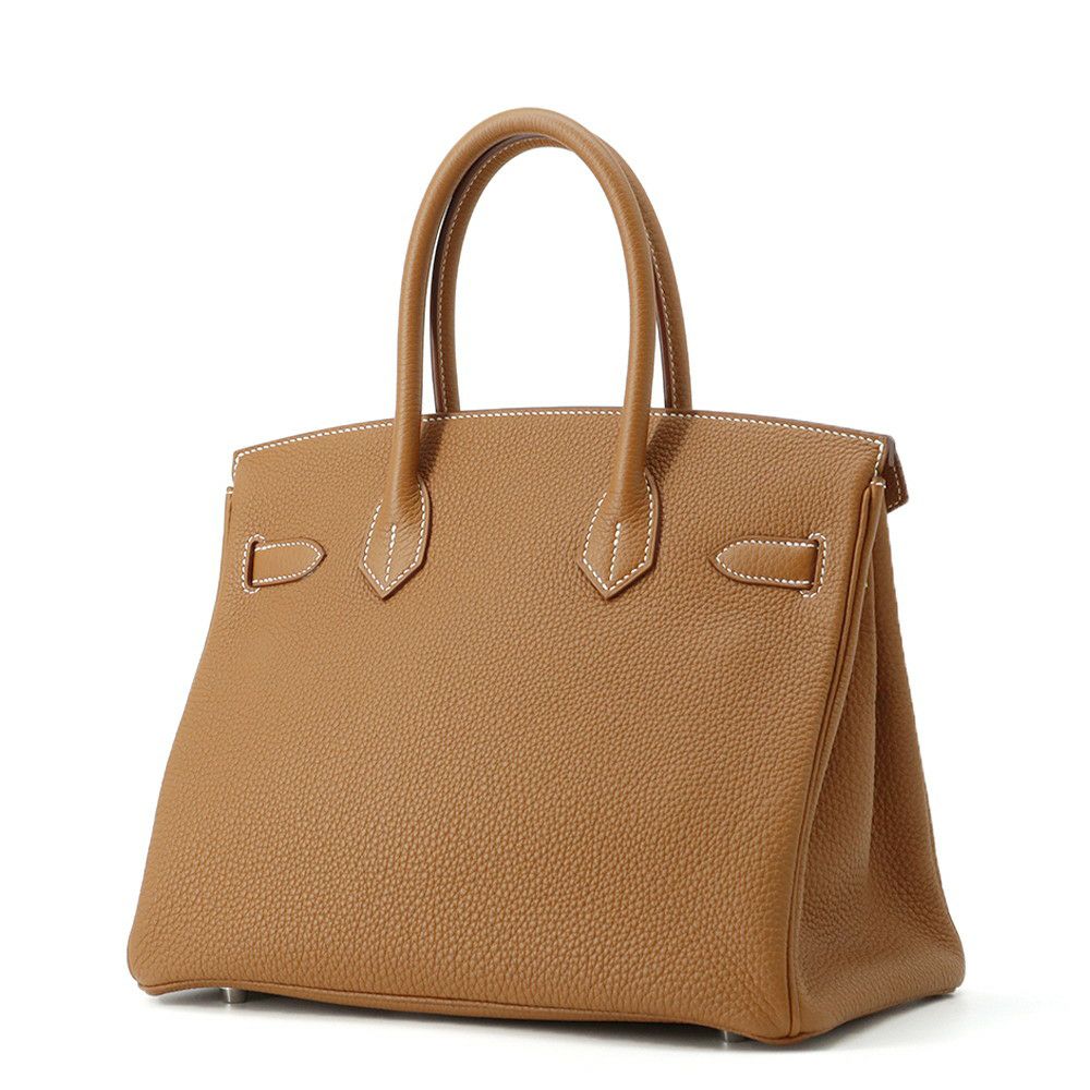 エルメス バーキン30 ゴールド/シルバー金具 トゴ U刻印 HERMES Birkin ハンドバッグ