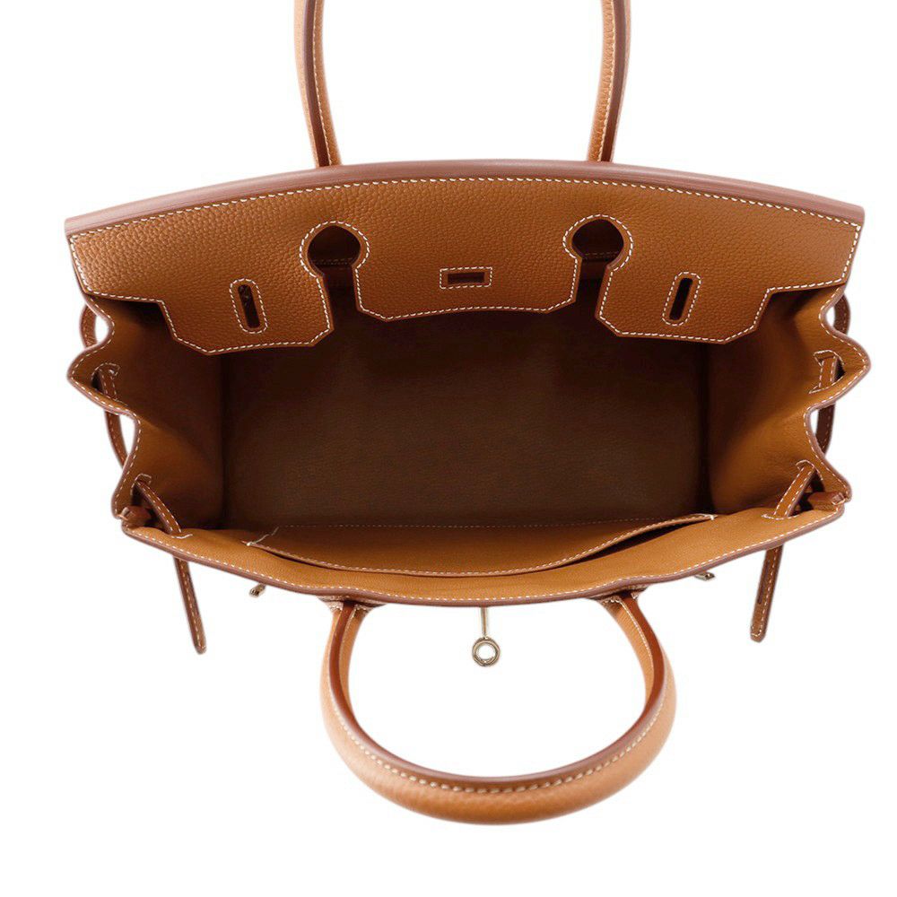 エルメス バーキン30 ゴールド/シルバー金具 トゴ U刻印 HERMES Birkin ハンドバッグ