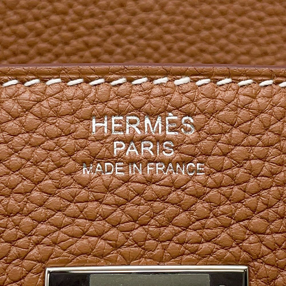 エルメス バーキン30 ゴールド/シルバー金具 トゴ U刻印 HERMES Birkin ハンドバッグ