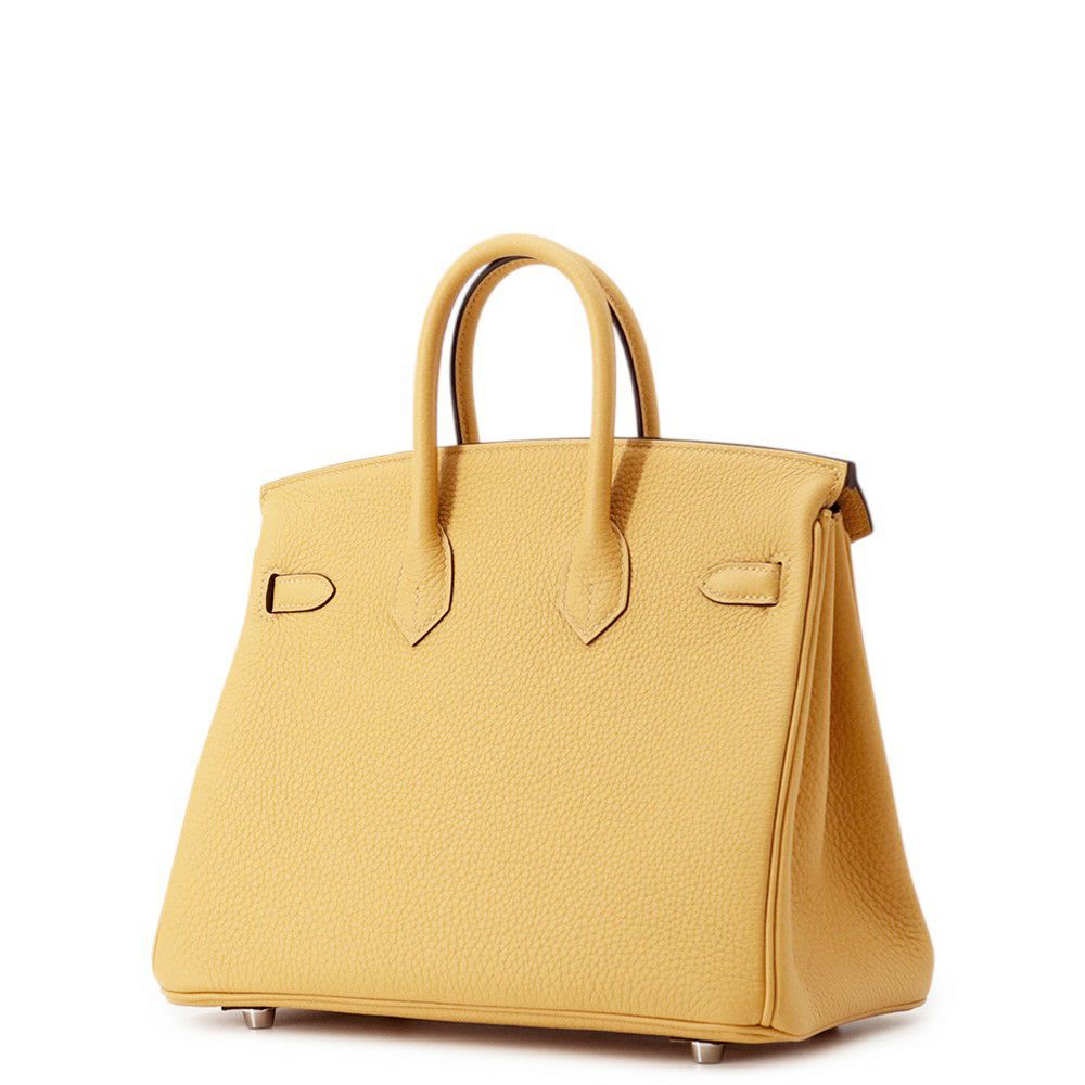 エルメス バーキン25 パイユ/シルバー金具 トゴ G刻印 HERMES Birkin ハンドバッグ