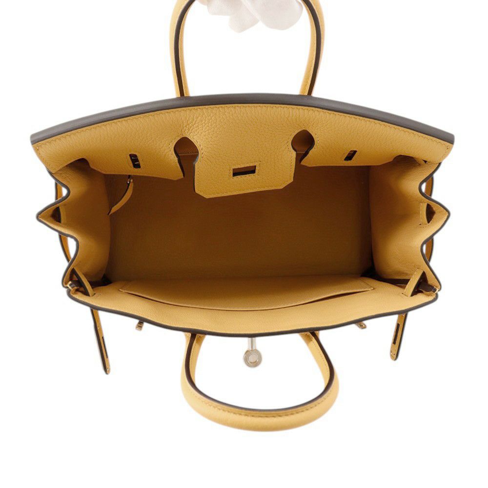 エルメス バーキン25 パイユ/シルバー金具 トゴ G刻印 HERMES Birkin ハンドバッグ