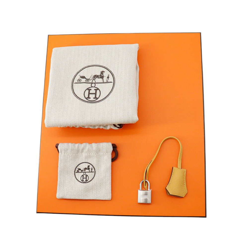 エルメス バーキン25 パイユ/シルバー金具 トゴ G刻印 HERMES Birkin ハンドバッグ