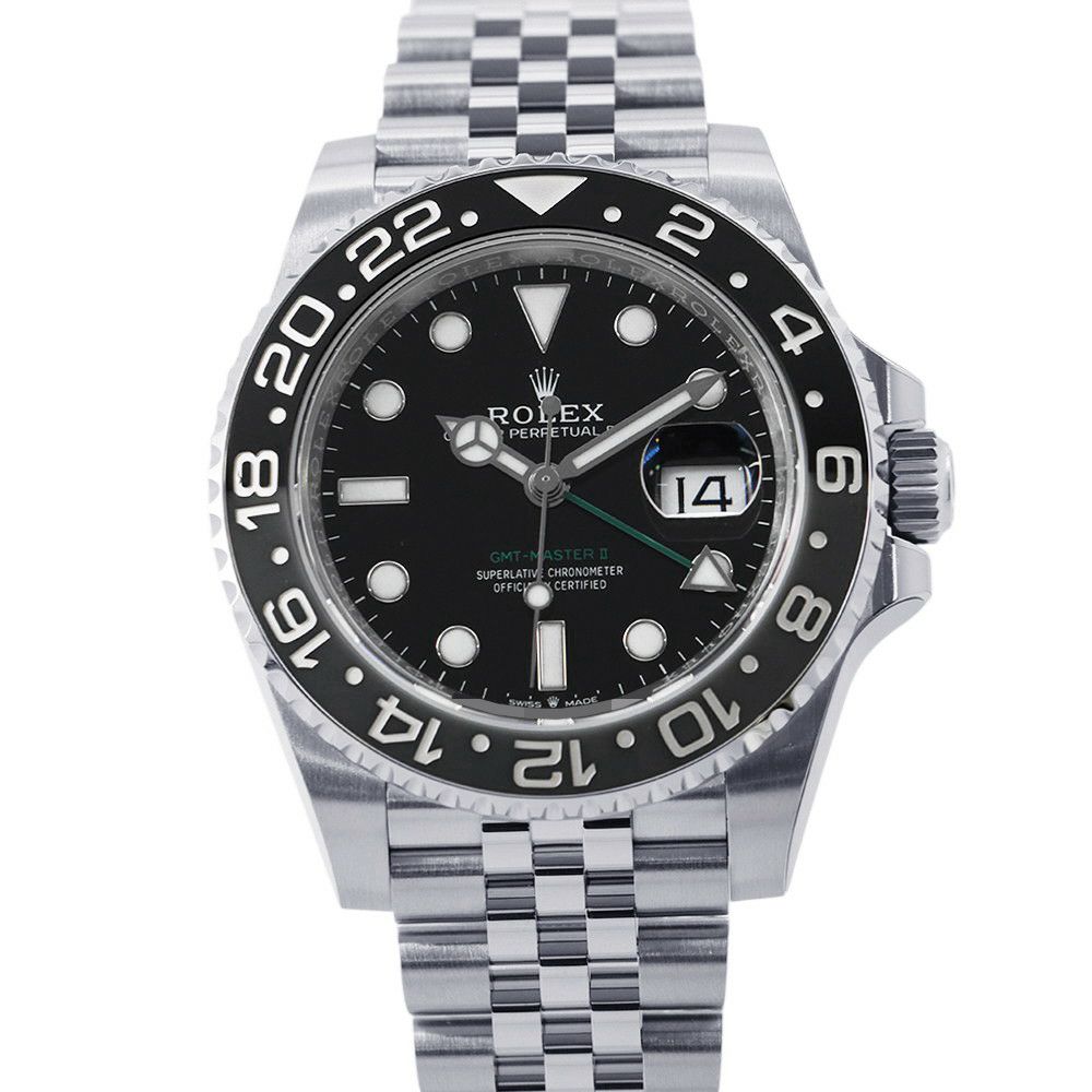 ロレックス GMTマスター2 ランダムシリアル ルーレット 126710GRNR ROLEX 腕時計 黒文字盤