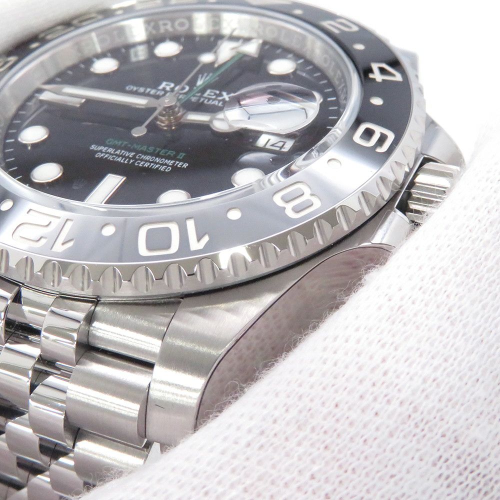 ロレックス GMTマスター2 ランダムシリアル ルーレット 126710GRNR ROLEX 腕時計 黒文字盤