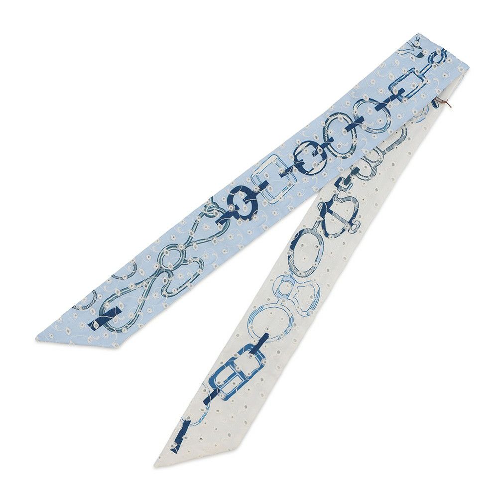 エルメス スカーフ ツイリー ド・レ・ブックル・ブロデリー・アングレーズ Do Re Boucles Broderie Anglaise 2023春夏