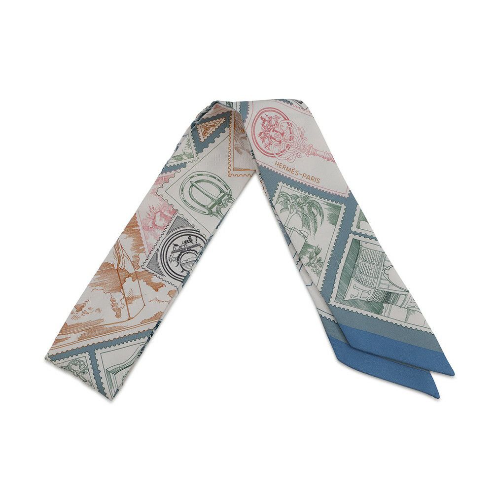 エルメス スカーフ ツイリー フォーブルの切手愛好家 HERMES シルクツイル 2025年秋冬