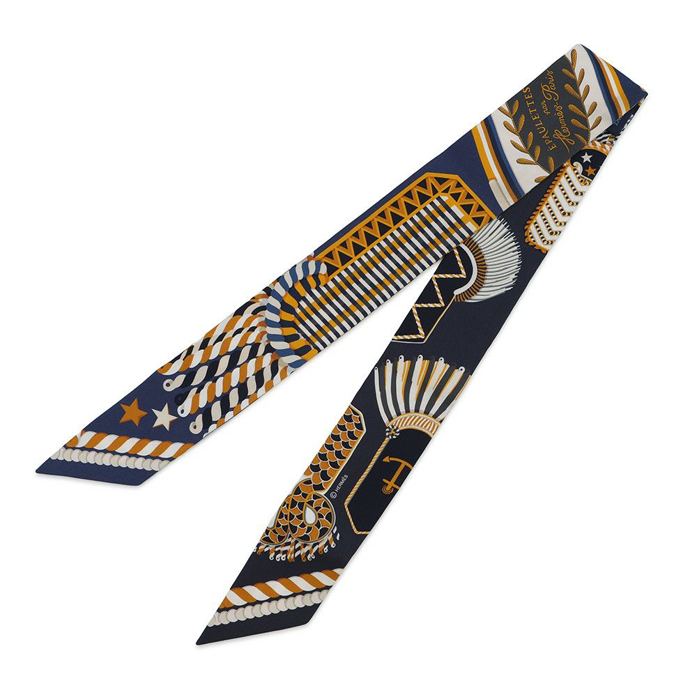 エルメス スカーフ ツイリー 式典肩章 EPAULETTES DE GALA HERMES シルク 2023秋冬