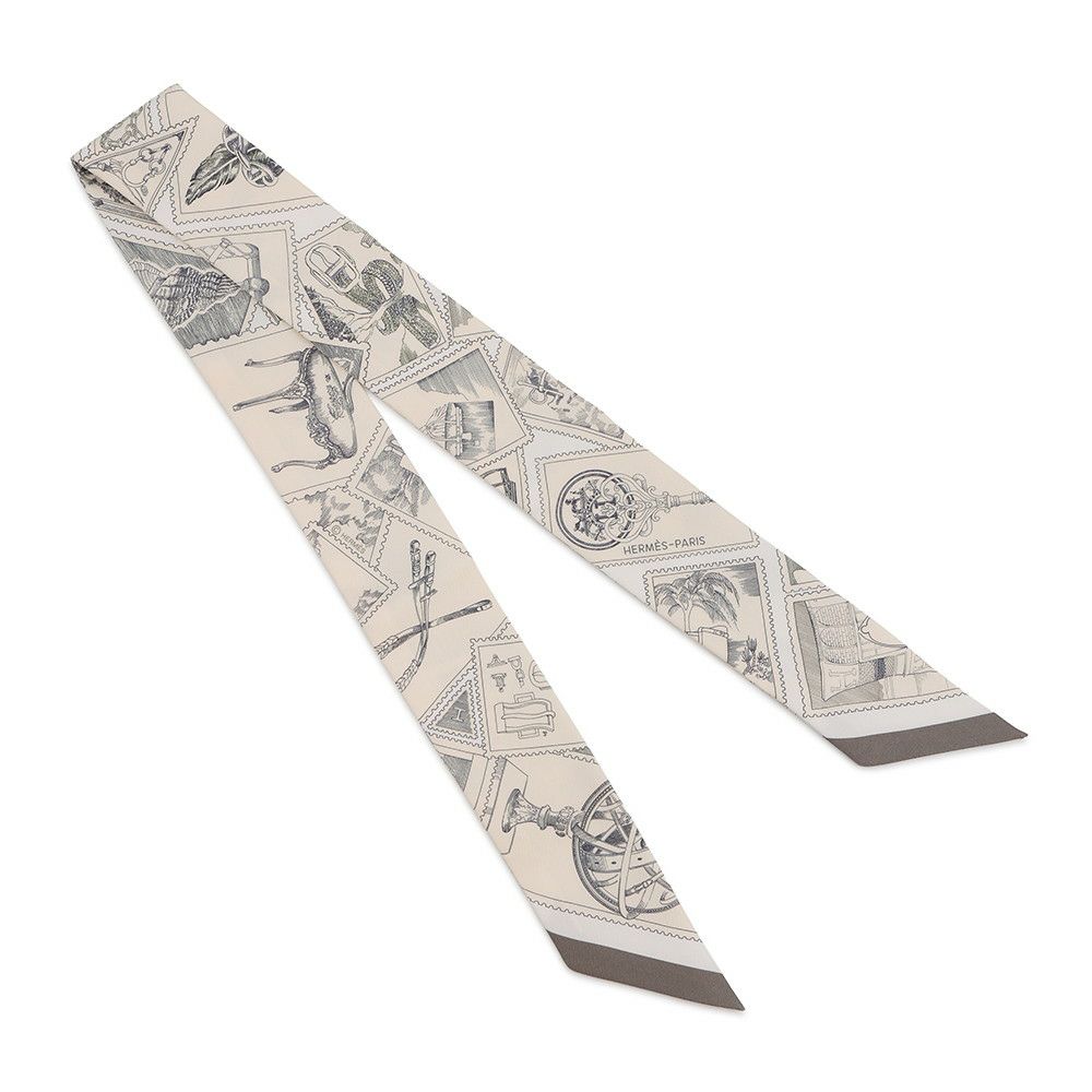 エルメス スカーフ ツイリー フォーブルの切手愛好家 Le Philateliste du Faubourg HERMES シルクツイル 2025年秋冬