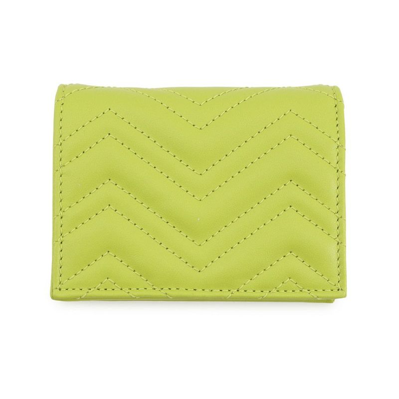 グッチ 二つ折り財布 GGマーモント コンパクトウォレット レザー 466492 GUCCI ダブルG シェブロン