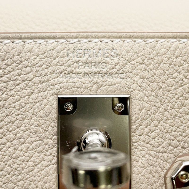 エルメス ハンドバッグ ケリー25 内縫い クレ/シルバー金具 トゴ G刻印 ２wayショルダー