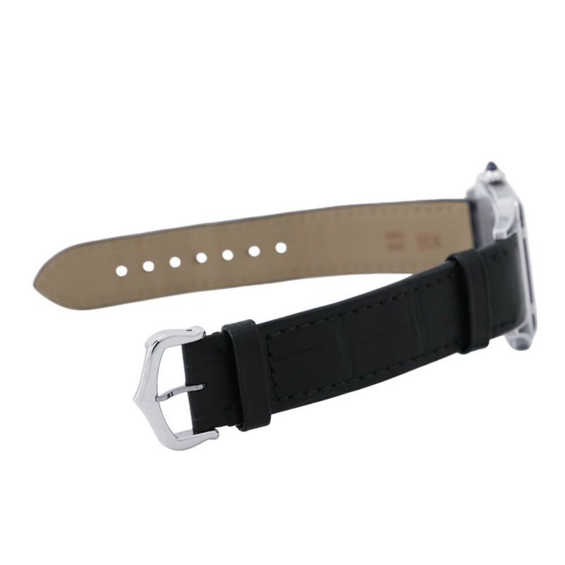 カルティエ サントス デュモン LM WSSA0046 Cartier 腕時計 黒文字盤 手巻き