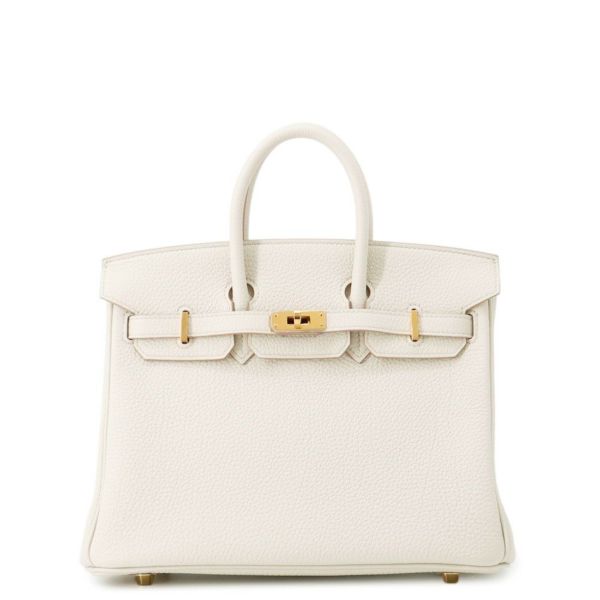 エルメス バーキン25 ベトン/ゴールド金具 トゴ U刻印 HERMES Birkin ハンドバッグ