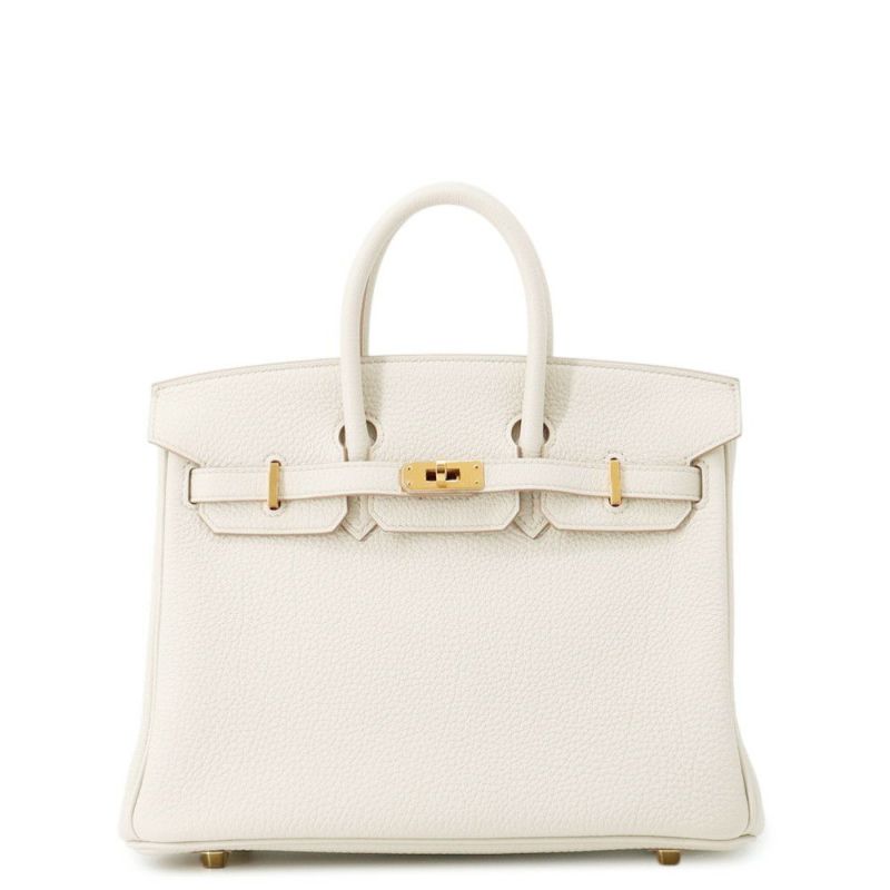 エルメス バーキン25 ベトン/ゴールド金具 トゴ U刻印 HERMES Birkin ハンドバッグ