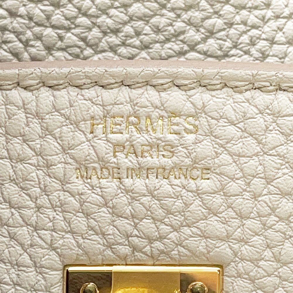 エルメス バーキン25 ベトン/ゴールド金具 トゴ U刻印 HERMES Birkin ハンドバッグ