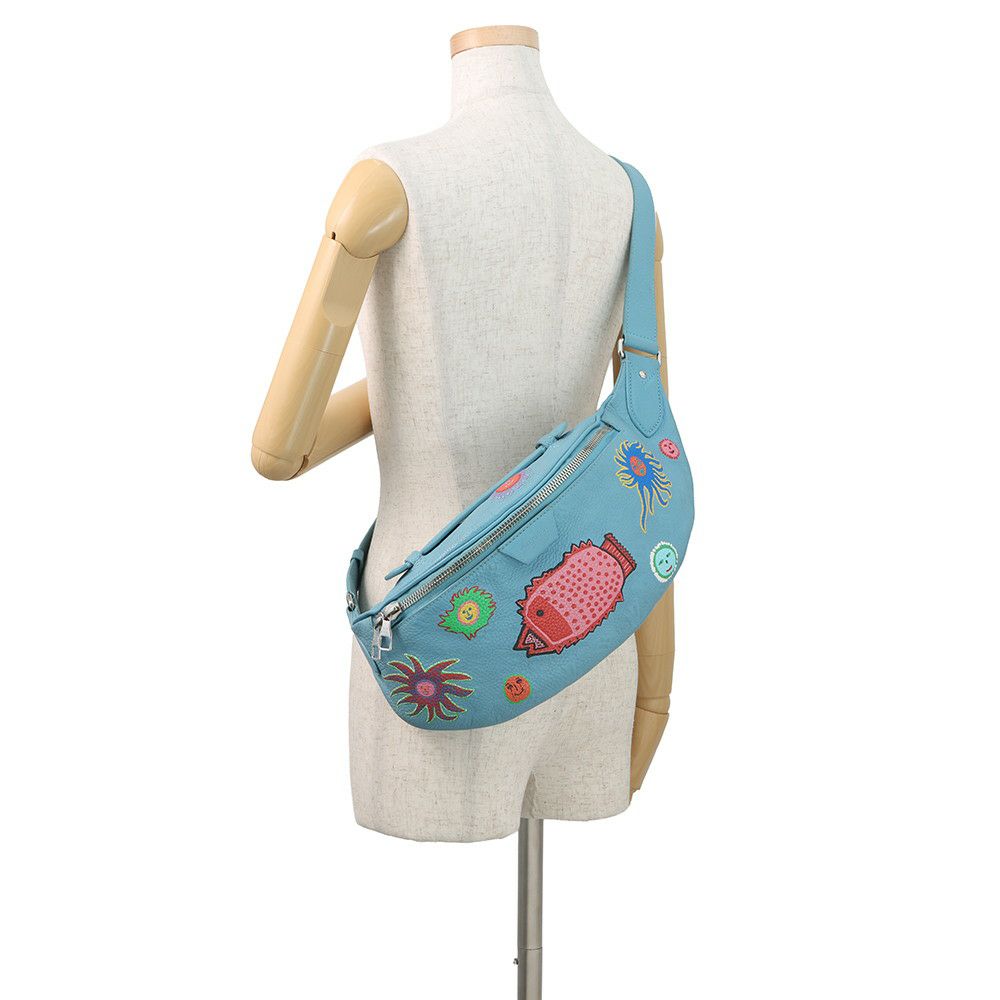 ルイヴィトン ボディバッグ モノグラム・トリヨン LV×YK マキシ・バムバッグ M21715 ウエストポーチ 草間彌生 FACES