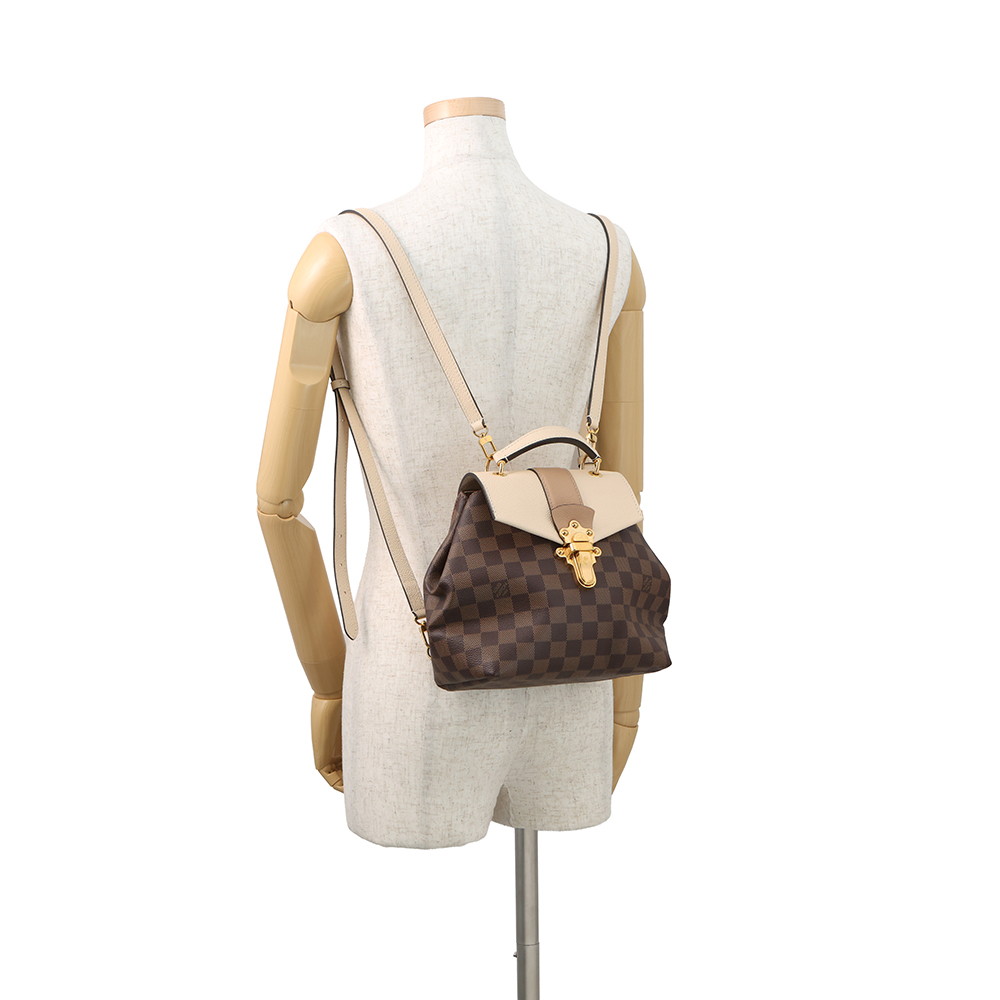 ルイヴィトン リュックサック ダミエ・エベヌ・エベヌ クラプトン・バックパック N42259 ヴィトン3wayハンド ショルダー