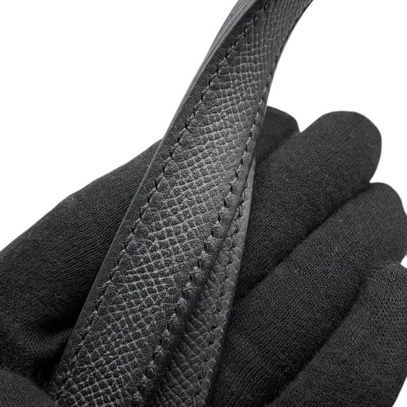 エルメス ハンドバッグ ミュザルディーヌ ブラック/マルチカラー/シルバー金具 エプソン/シルク X刻印 HERMES バッグ 黒
