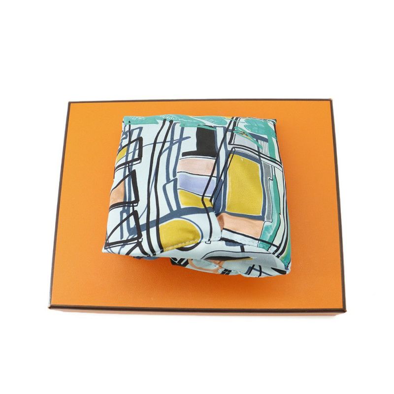 エルメス ハンドバッグ ミュザルディーヌ ブラック/マルチカラー/シルバー金具 エプソン/シルク X刻印 HERMES バッグ 黒