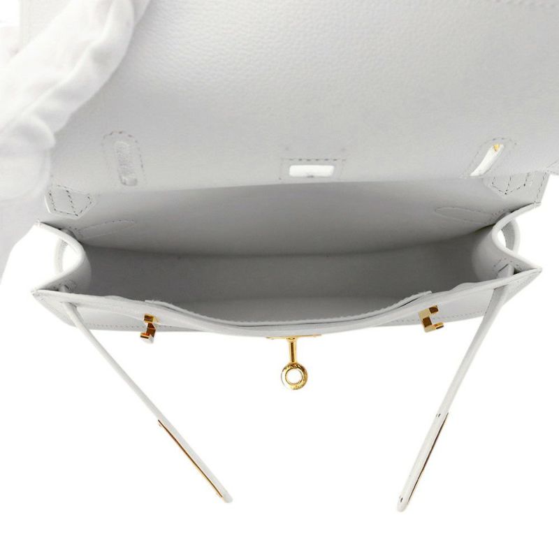 エルメス ジプシエール ミニ ニューホワイト/ゴールド金具 エバーカラー W刻印 白