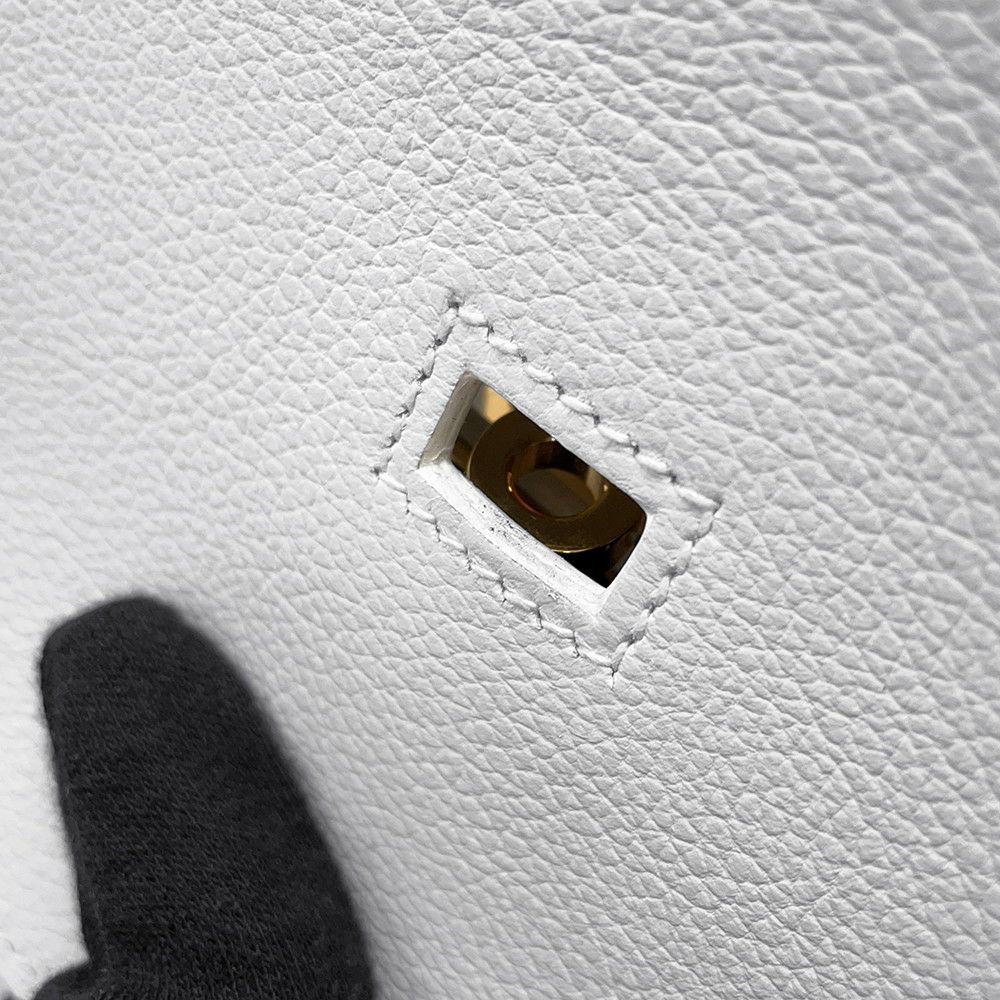 エルメス ジプシエール ミニ ニューホワイト/ゴールド金具 エバーカラー W刻印 白