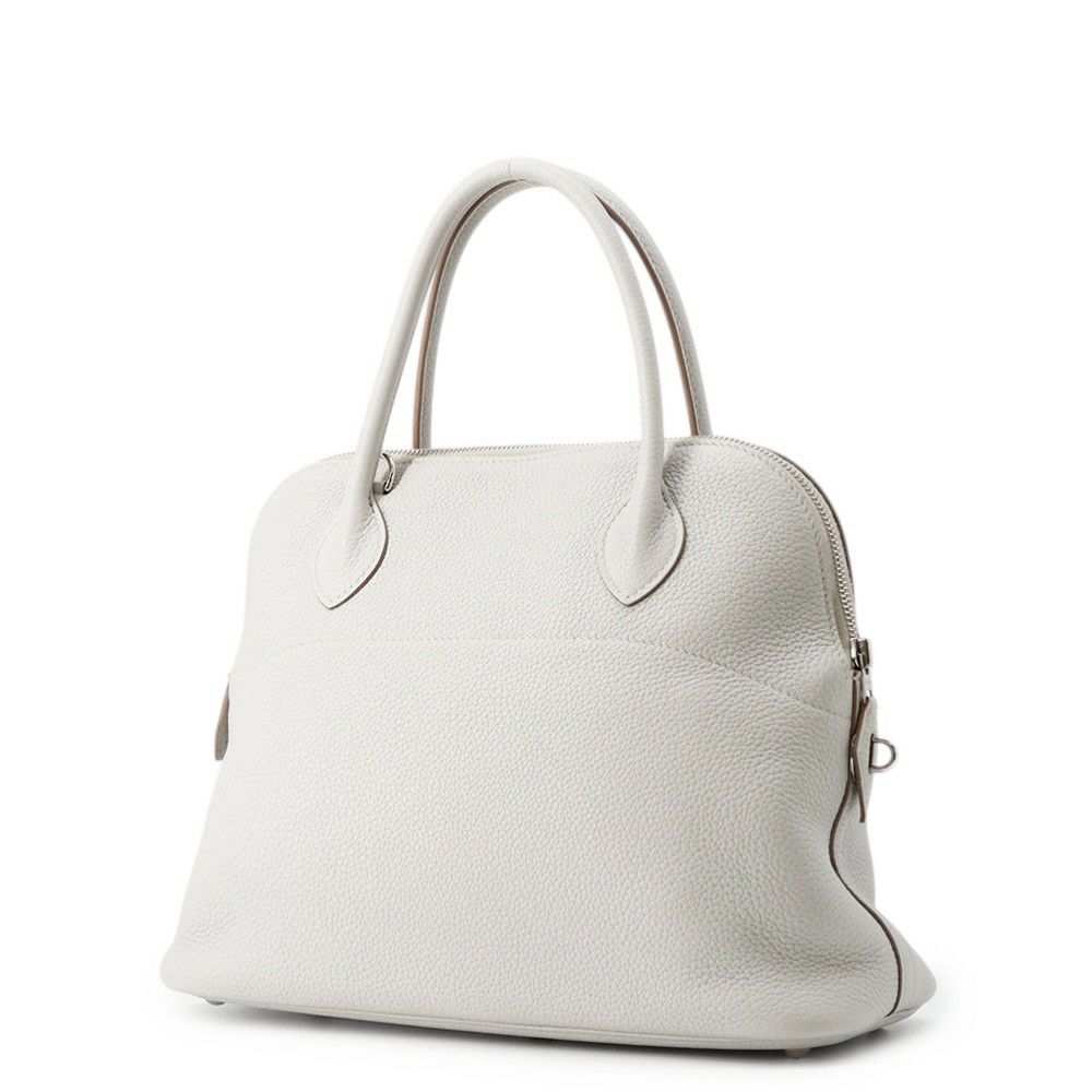 エルメス ハンドバッグ ボリード31 パールグレー/シルバー金具 トリヨンクレマンス □O刻印 ２wayショルダー