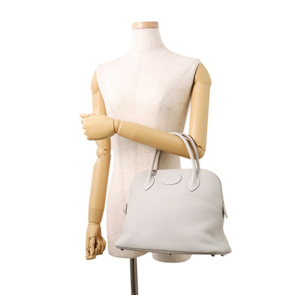 エルメス ハンドバッグ ボリード31 パールグレー/シルバー金具 トリヨンクレマンス □O刻印 ２wayショルダー