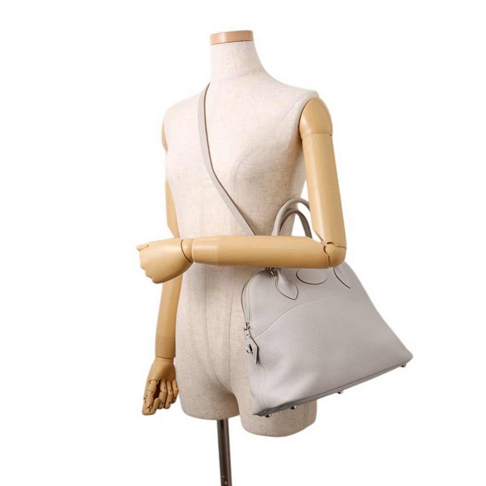 エルメス ハンドバッグ ボリード31 パールグレー/シルバー金具 トリヨンクレマンス □O刻印 ２wayショルダー